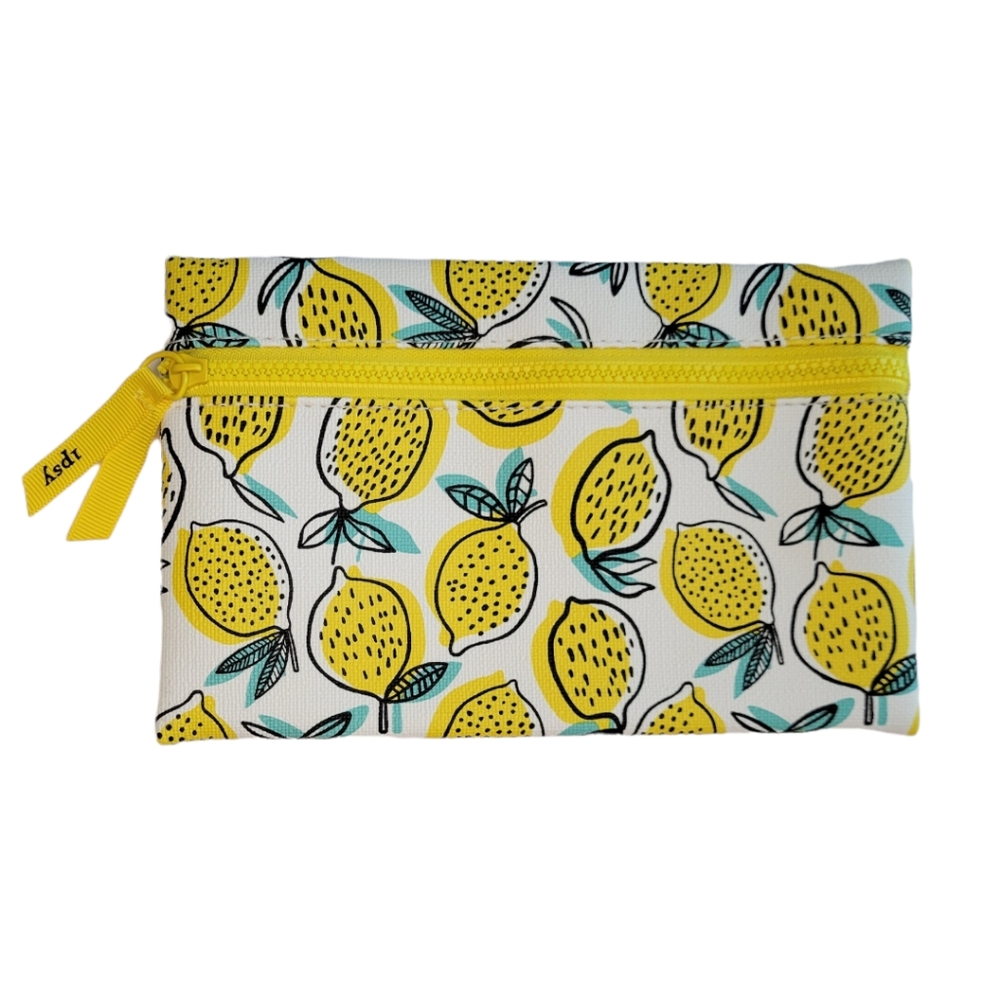 Ipsy Lemon Makeup Bag / Clutch (Bag Only) NWOT